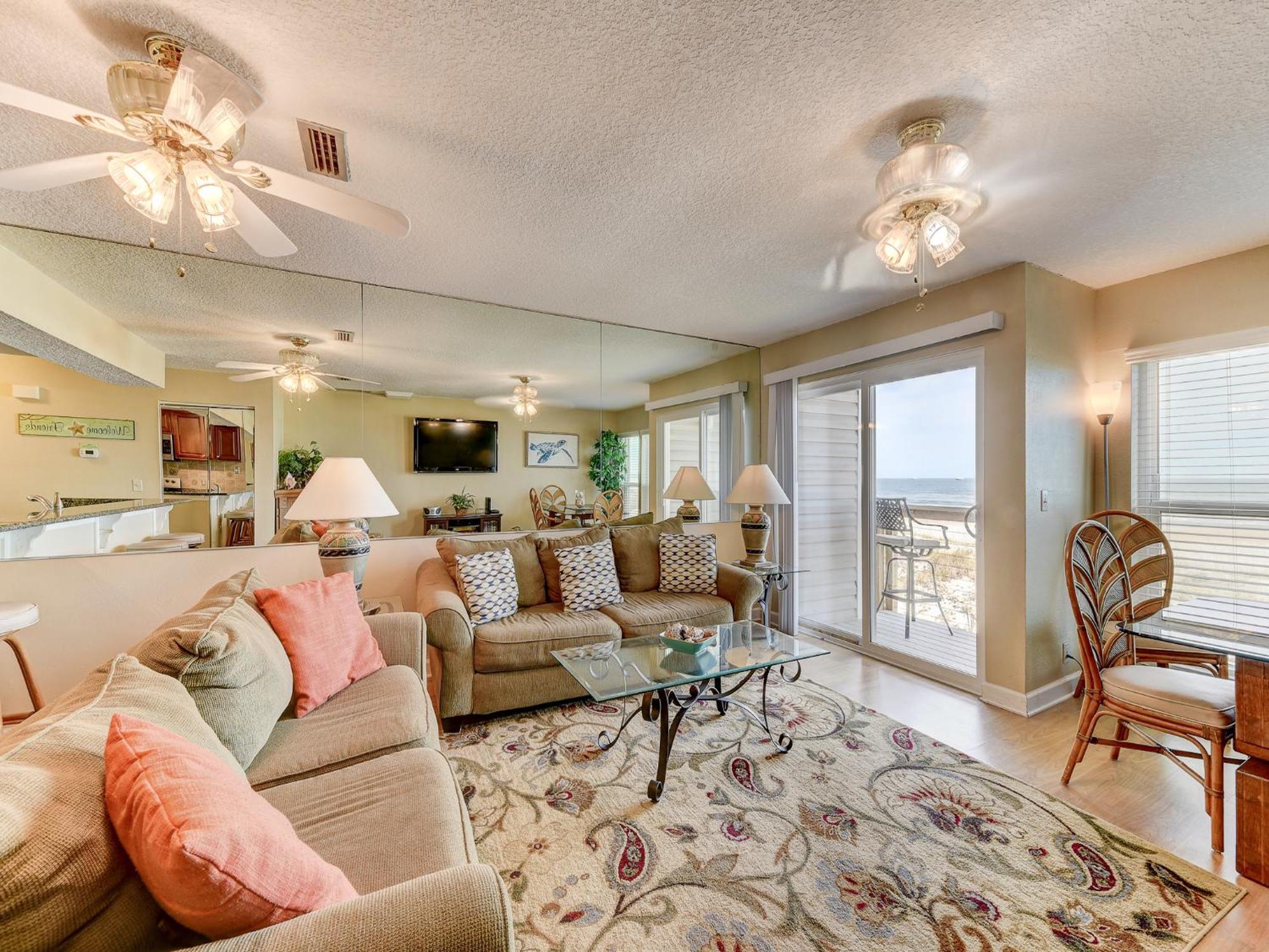Surfside Six E, 2 Bedrooms, Ocean Front, Sleeps 6, Wireless Internet St. Augustine Buitenkant foto